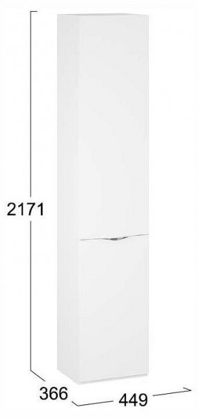 Шкаф для белья Глосс СМ-319.07.011 в Кунгуре - kungur.ok-mebel.com | фото 4