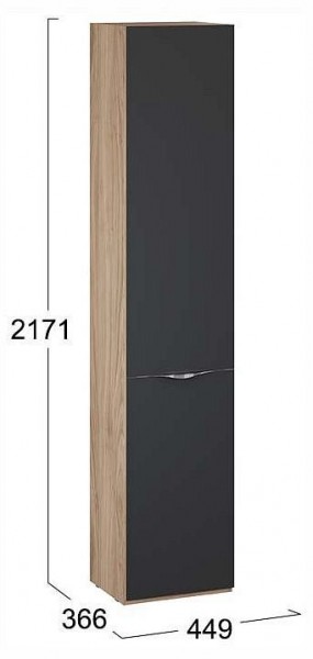 Шкаф для белья Глосс СМ-319.07.011 в Кунгуре - kungur.ok-mebel.com | фото 4