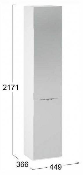 Шкаф для белья Глосс СМ-319.07.012 в Кунгуре - kungur.ok-mebel.com | фото 4