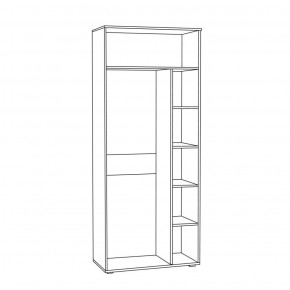 Шкаф для одежды 1751 Бьянка в Кунгуре - kungur.ok-mebel.com | фото 2