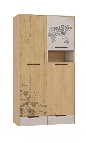 Шкаф для одежды 3 двери и 2 ящика Шк134.0 ДС Стэнфорд в Кунгуре - kungur.ok-mebel.com | фото