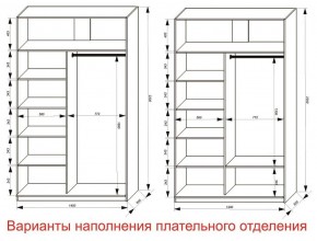 Шкаф-купе 1400 серии SOFT D8+D2+B2+PL4 (2 ящика+F обр.штанга) профиль «Графит» в Кунгуре - kungur.ok-mebel.com | фото 8