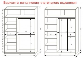 Шкаф-купе 1600 серии SOFT D6+D4+B2+PL2 (2 ящика+1штанга+1 полка) профиль «Капучино» в Кунгуре - kungur.ok-mebel.com | фото 9