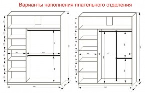 Шкаф-купе 1800 серии SOFT D1+D3+B2+PL1 (2 ящика+1штанга) профиль «Графит» в Кунгуре - kungur.ok-mebel.com | фото 7