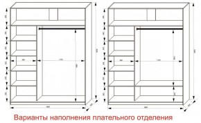 Шкаф-купе 1800 серии SOFT D6+D4+B2+PL2 (2 ящика+1штанга+1 полка) профиль «Капучино» в Кунгуре - kungur.ok-mebel.com | фото 8