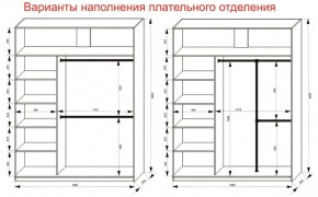 Шкаф-купе 1800 серии SOFT D8+D2+B2+PL4 (2 ящика+F обр.штанга) профиль «Графит» в Кунгуре - kungur.ok-mebel.com | фото 8