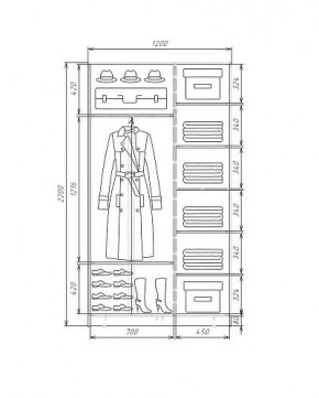 Шкаф-купе ХИТ 22-4-12-66 (420) в Кунгуре - kungur.ok-mebel.com | фото 5