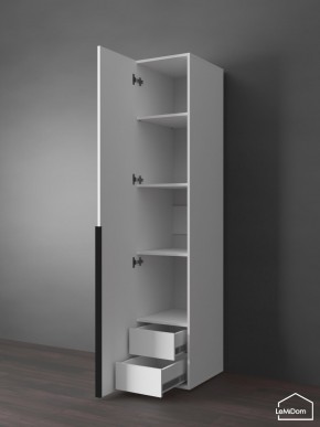 Шкаф Linnea MHR-1-3 2050х400х510 (Белый-М 11.1.2) в Кунгуре - kungur.ok-mebel.com | фото 6