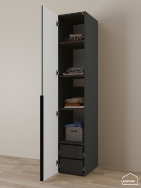 Шкаф Linnea MHR-1-4 2050х400х510 (Графит-М 11.1.25) в Кунгуре - kungur.ok-mebel.com | фото 5