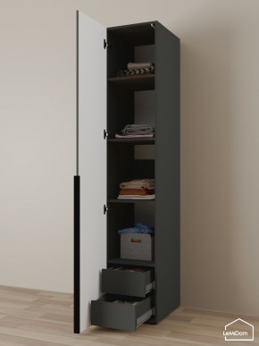 Шкаф Linnea MHR-1-4 2050х400х510 (Графит-М 11.1.25) в Кунгуре - kungur.ok-mebel.com | фото 6