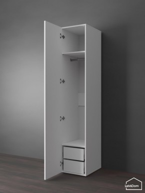Шкаф Linnea MHR-1PO-3 2050х400х510 (Белый-М 11.1.2) в Кунгуре - kungur.ok-mebel.com | фото 4