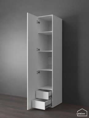 Шкаф Linnea MHR-1PO-4 2050х400х510 (Белый-М 11.1.1) в Кунгуре - kungur.ok-mebel.com | фото 4