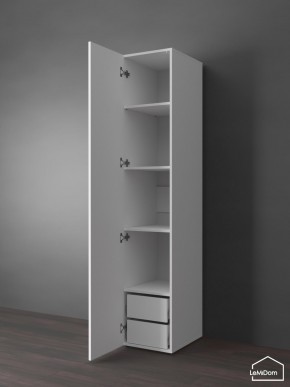 Шкаф Linnea MHR-1PO-4 2050х400х510 (Белый-М 11.1.1) в Кунгуре - kungur.ok-mebel.com | фото 5