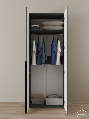 Шкаф Linnea MHR-2 2050х800х510 (Графит-М 11.1.25) в Кунгуре - kungur.ok-mebel.com | фото 4