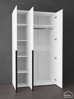 Шкаф Linnea MHR-3-1 2050х1200х510 (Белый-М 11.1.2) в Кунгуре - kungur.ok-mebel.com | фото 4