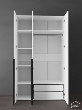 Шкаф Linnea MHR-3-2 2050х1200х510 (Белый-М 11.1.1) в Кунгуре - kungur.ok-mebel.com | фото 5