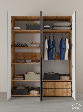 Шкаф Linnea MHR-4-2 2050х1600х510 (ДВ-М 11.1.25) в Кунгуре - kungur.ok-mebel.com | фото 6