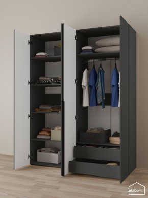 Шкаф Linnea MHR-4-2 2050х1600х510 (Графит-М 11.1.25) в Кунгуре - kungur.ok-mebel.com | фото 5