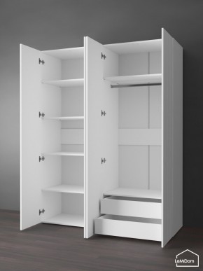 Шкаф Linnea MHR-4PO-2 2050х1600х510 (Белый-М 11.1.1) в Кунгуре - kungur.ok-mebel.com | фото 6