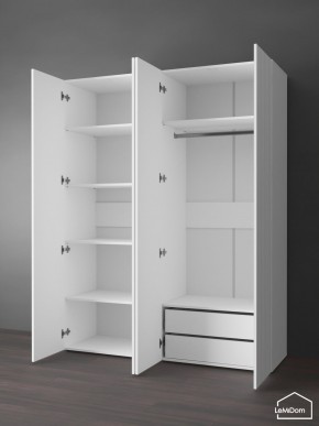 Шкаф Linnea MHR-4PO-2 2050х1600х510 (Белый-М 11.1.2) в Кунгуре - kungur.ok-mebel.com | фото 5