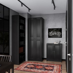Шкаф МАКС двухдверный широкий, цвет Дуб Венге в Кунгуре - kungur.ok-mebel.com | фото 4