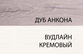 Шкаф открытый 1D, OLIVIA, цвет вудлайн крем/дуб анкона в Кунгуре - kungur.ok-mebel.com | фото 2