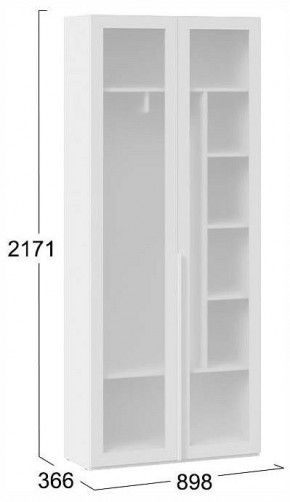 Шкаф платяной Порто СМ-393.07.226 в Кунгуре - kungur.ok-mebel.com | фото 4