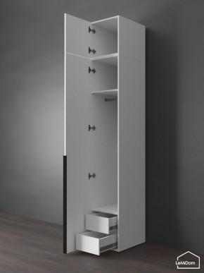 Шкаф с антресолью Linnea MHR-1A-3 2450х400х510 (Белый-М 11.1.1) в Кунгуре - kungur.ok-mebel.com | фото 6