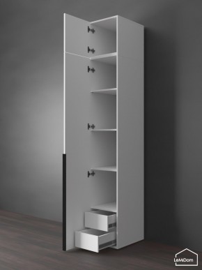 Шкаф с антресолью Linnea MHR-1A-4 2450х400х510 (Белый-М 11.1.1) в Кунгуре - kungur.ok-mebel.com | фото 5