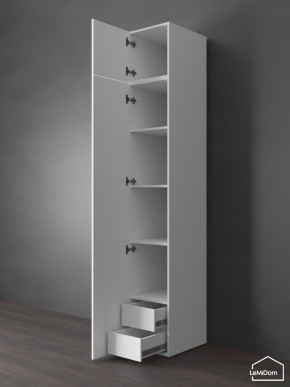 Шкаф с антресолью Linnea MHR-1POA-4 2450х400х510 (Белый-М 11.1.1) в Кунгуре - kungur.ok-mebel.com | фото 5