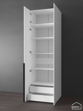 Шкаф с антресолью Linnea MHR-2A-4 2450х800х510 (Белый-М 11.1.2) в Кунгуре - kungur.ok-mebel.com | фото 5