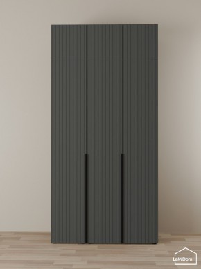 Шкаф с антресолью Linnea MHR-3A-2 2450х1200х510 (Графит-М 11.1.25) в Кунгуре - kungur.ok-mebel.com | фото