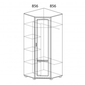 Шкаф угловой №243 Белла в Кунгуре - kungur.ok-mebel.com | фото 2