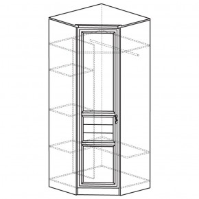 Шкаф угловой 50 Лира Нортон светлый (угол 854х854) в Кунгуре - kungur.ok-mebel.com | фото 2