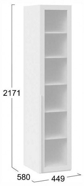 Шкаф-витрина Порто СМ-393.07.008 в Кунгуре - kungur.ok-mebel.com | фото 3