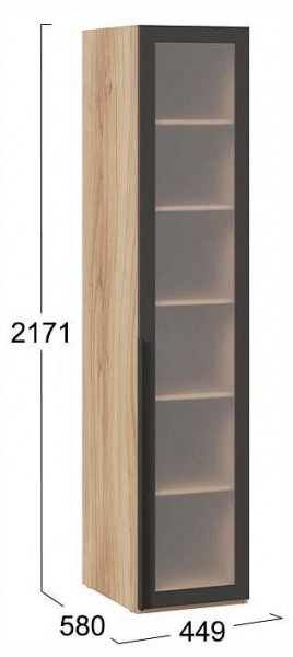Шкаф-витрина Порто СМ-393.07.008 в Кунгуре - kungur.ok-mebel.com | фото 3