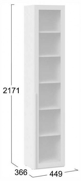 Шкаф-витрина Порто СМ-393.07.213 в Кунгуре - kungur.ok-mebel.com | фото 4
