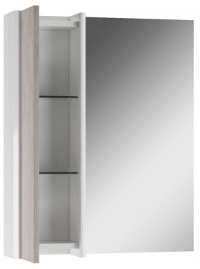 Шкаф-зеркало Uno 60 Дуб серый левый/правый Домино (DU1503HZ) в Кунгуре - kungur.ok-mebel.com | фото 3