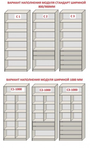 Спальня Серый камень + Кровать (серии «ГЕСТИЯ») Серый камень/Дуб Небраска натуральный в Кунгуре - kungur.ok-mebel.com | фото 14