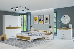Спальный гарнитур Милана (Белый/Сосна Гранд) в Кунгуре - kungur.ok-mebel.com | фото 2