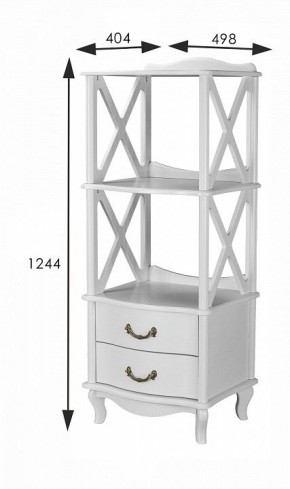 Стеллаж комбинированный Джульетта Л в Кунгуре - kungur.ok-mebel.com | фото 8