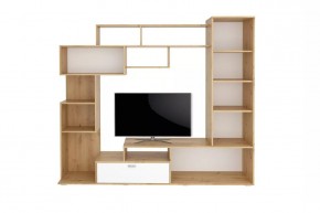 Стенка Диско (СТЛ.150.01) Дуб дикий/Белый в Кунгуре - kungur.ok-mebel.com | фото 2