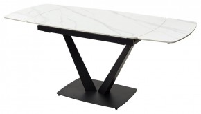 Стол ALATRI 120 MATT WHITE MARBLE SOLID CERAMIC / BLACK, ®DISAUR в Кунгуре - kungur.ok-mebel.com | фото 10