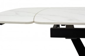 Стол ALATRI 120 MATT WHITE MARBLE SOLID CERAMIC / BLACK, ®DISAUR в Кунгуре - kungur.ok-mebel.com | фото 5