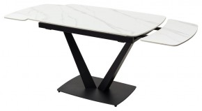 Стол ALATRI 120 MATT WHITE MARBLE SOLID CERAMIC / BLACK, ®DISAUR в Кунгуре - kungur.ok-mebel.com | фото 9