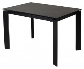 Стол CORNER 120 MATT BLACK MARBLE SOLID CERAMIC / BLACK, ®DISAUR в Кунгуре - kungur.ok-mebel.com | фото 1