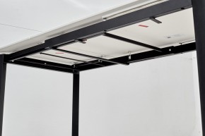 Стол CORNER 120 MATT WHITE MARBLE SOLID CERAMIC / BLACK, ®DISAUR в Кунгуре - kungur.ok-mebel.com | фото 9