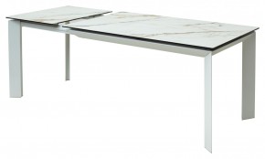 Стол CREMONA 160 KL-188 Контрастный мрамор / белый каркас, ®DISAUR в Кунгуре - kungur.ok-mebel.com | фото 6