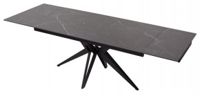 Стол FORIO 160 MATT BLACK MARBLE SOLID CERAMIC / BLACK, ®DISAUR в Кунгуре - kungur.ok-mebel.com | фото 5