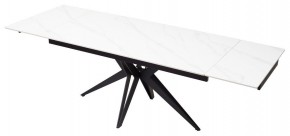 Стол FORIO 160 MATT WHITE MARBLE SOLID CERAMIC / BLACK, ®DISAUR в Кунгуре - kungur.ok-mebel.com | фото 7